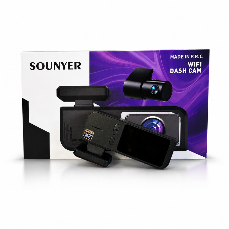 دوربین ثبت وقایع خودرو Sonier مدل E78+E7 | دوربین جلو 2K و عقب 1K با Wi-Fi