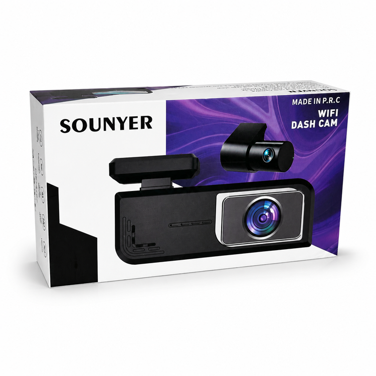 دوربین ثبت وقایع خودرو Sonier مدل E78+E7 | دوربین جلو 2K و عقب 1K با Wi-Fi