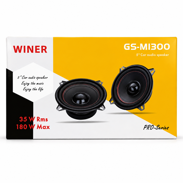 مید بیس خودرو Winer GS-M1300 پرو سری 5 اینچی با توان 180 وات