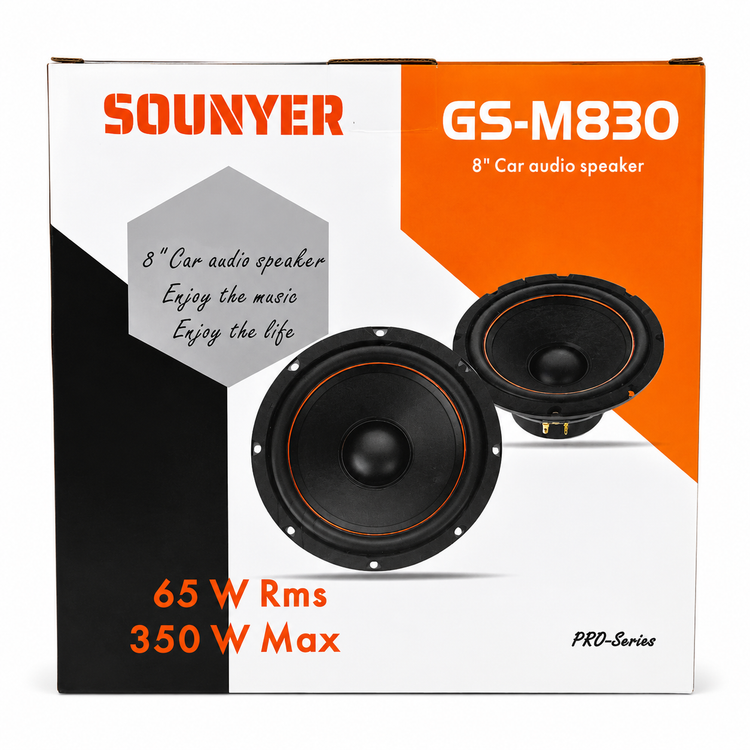 میدبیس خودرو سونیر SOUNYER GS-M830 هشت اینچ 350 وات سری PRO