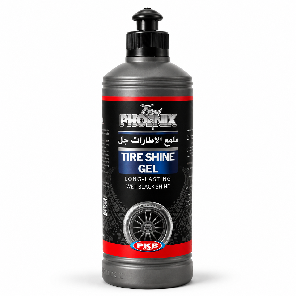ژل براق کننده لاستیک خودرو فونیکس مدل Tire Shine Gel حجم 500 میلی‌لیتر