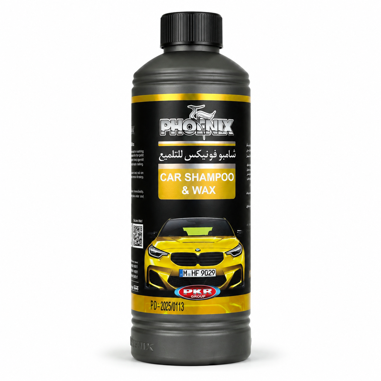 شامپو بدنه خودرو فونیکس مدل Car Shampoo & Wax حجم 500 میلی‌لیتر