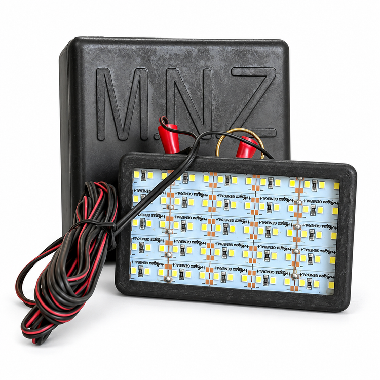 چراغ سیار LED آهنربایی ۱۲ ولت MNZ مناسب کمپینگ و خودرو